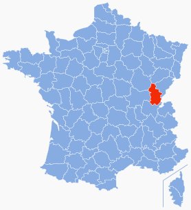 Map of the Jura.