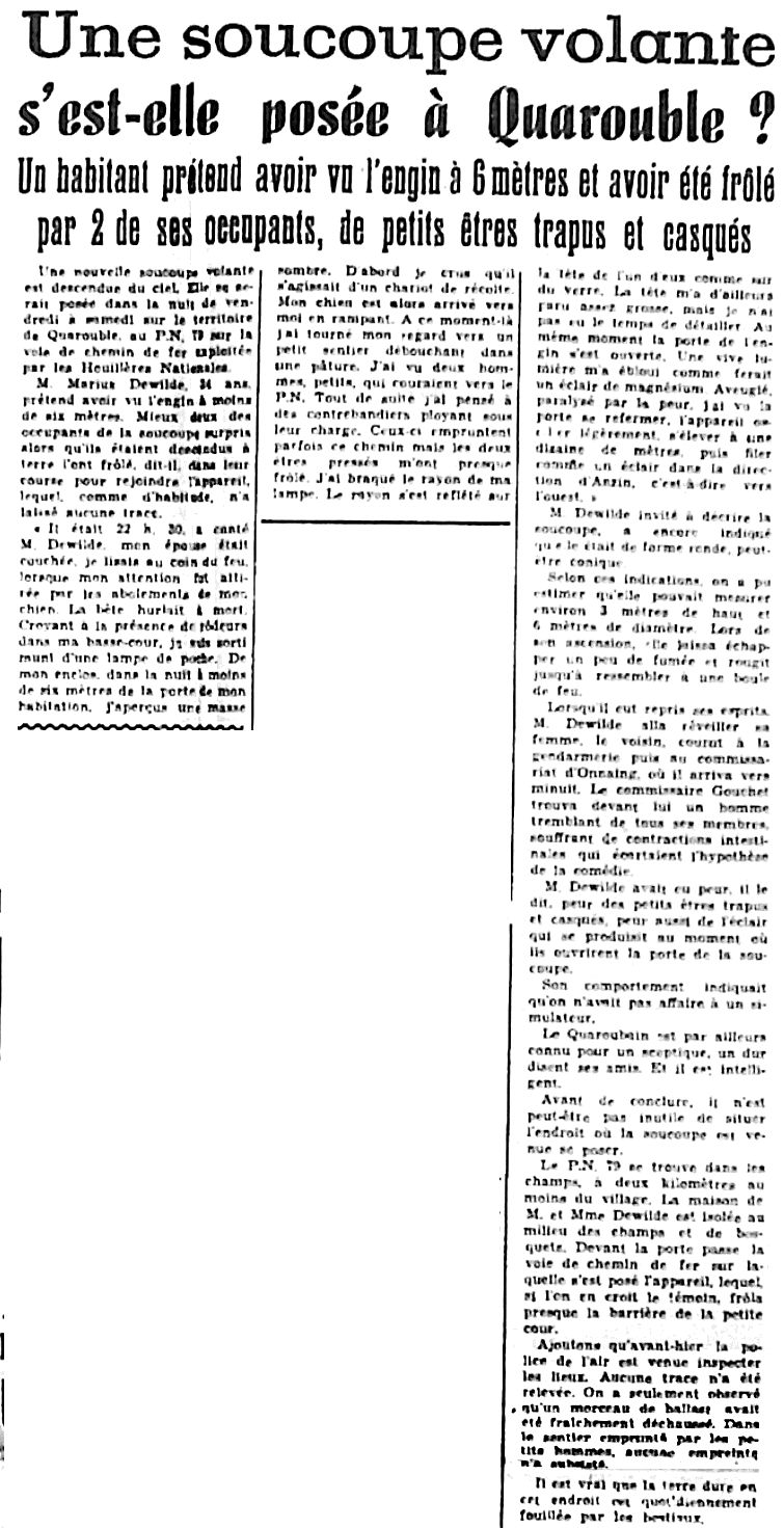 ufo - UFOS at close sight: the 1954 French flap, September 10 ...