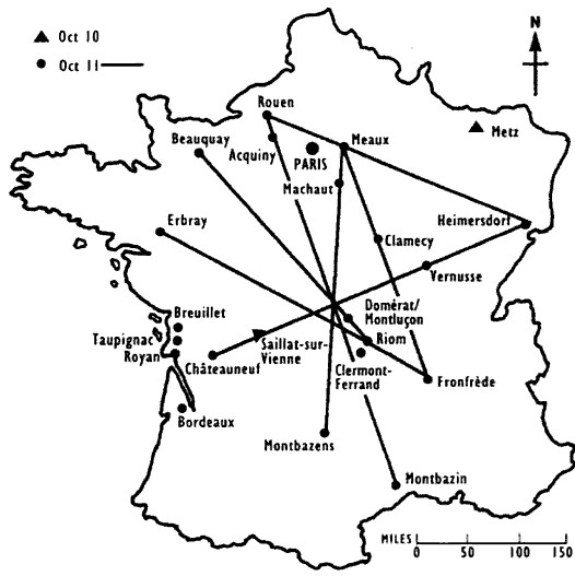 Carte par Aimé Michel.