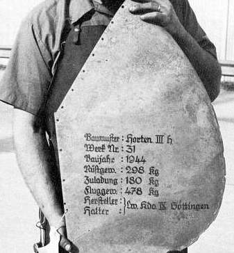 Horten Ho3 rudder.