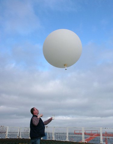 Radiosonde balloon.