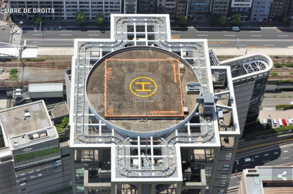Helicopter landing spot.