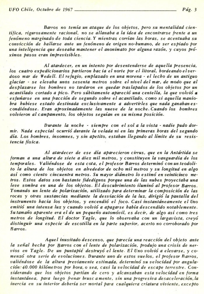 UFO Chile N° 2, page 3, octobre 1967
