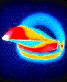 Hypersonic vehicle undergoing thermal imaging tests